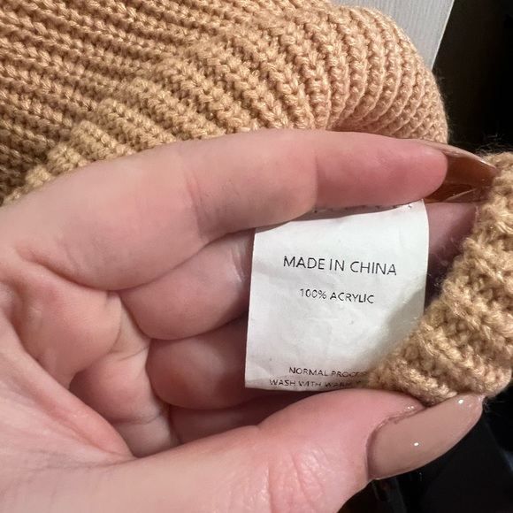 Colorblock Knit Sweater - Beige, Cream, and Rust - Picture 3 of 6